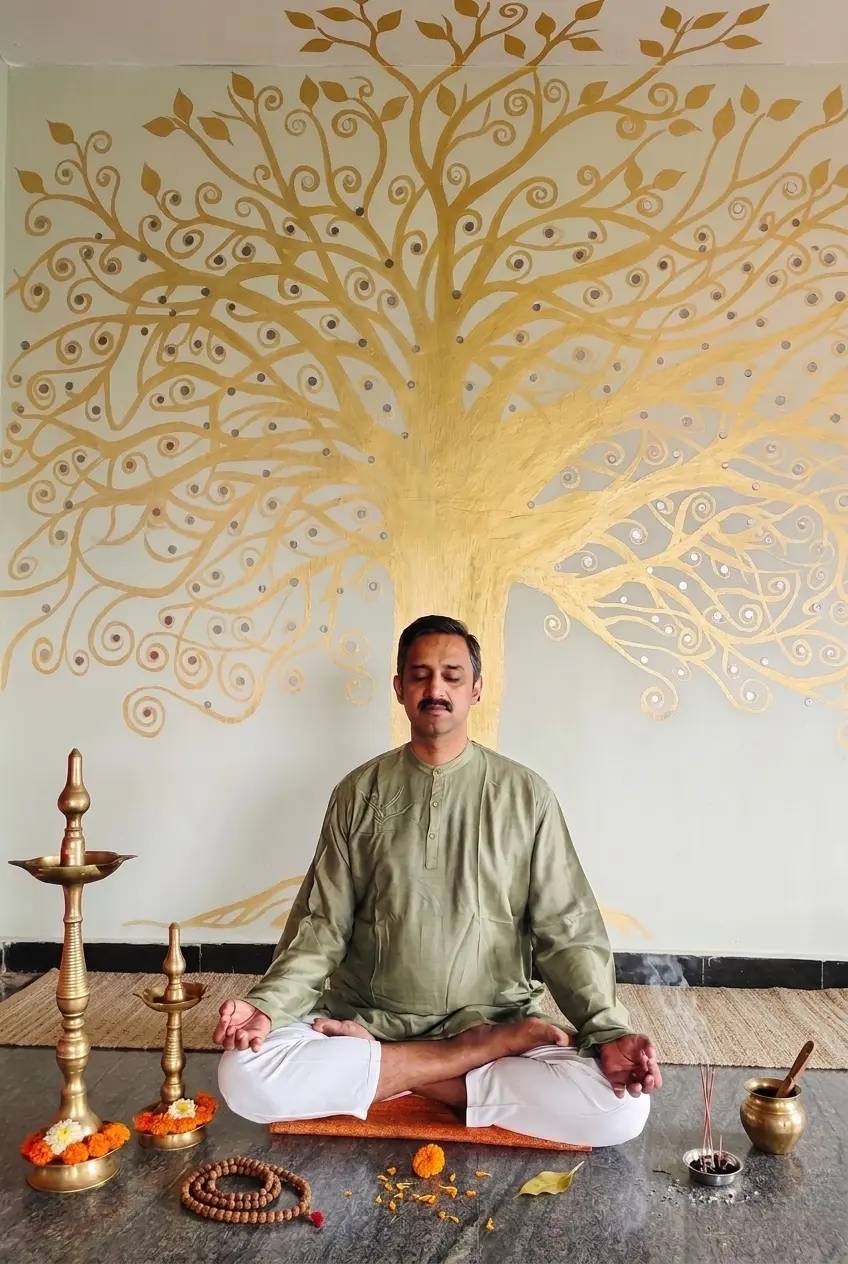Meditation<br><p style="font-size:16px !important;line-height: 22px !important;font-weight: 400 !important;margin: 0 !important;     padding-top: 10px !important;">Discover the deep meditation where the body and mind dissolve, revealing your natural state of peace.</p>